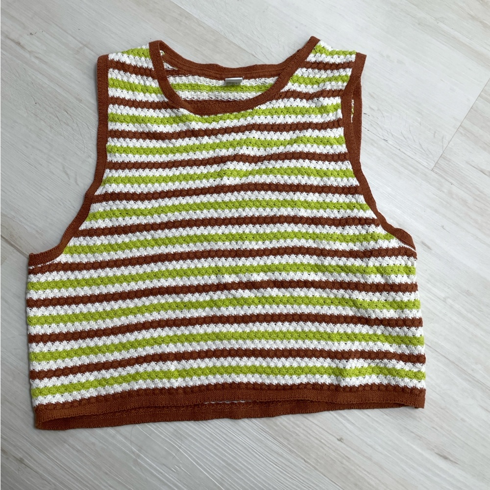 Stripped Twik/Simons knit vest